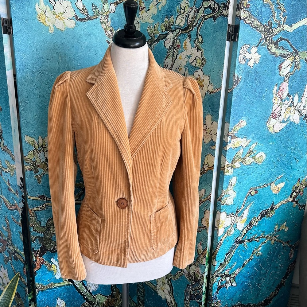 Dries Van Noten Tan Corduroy  Jacket